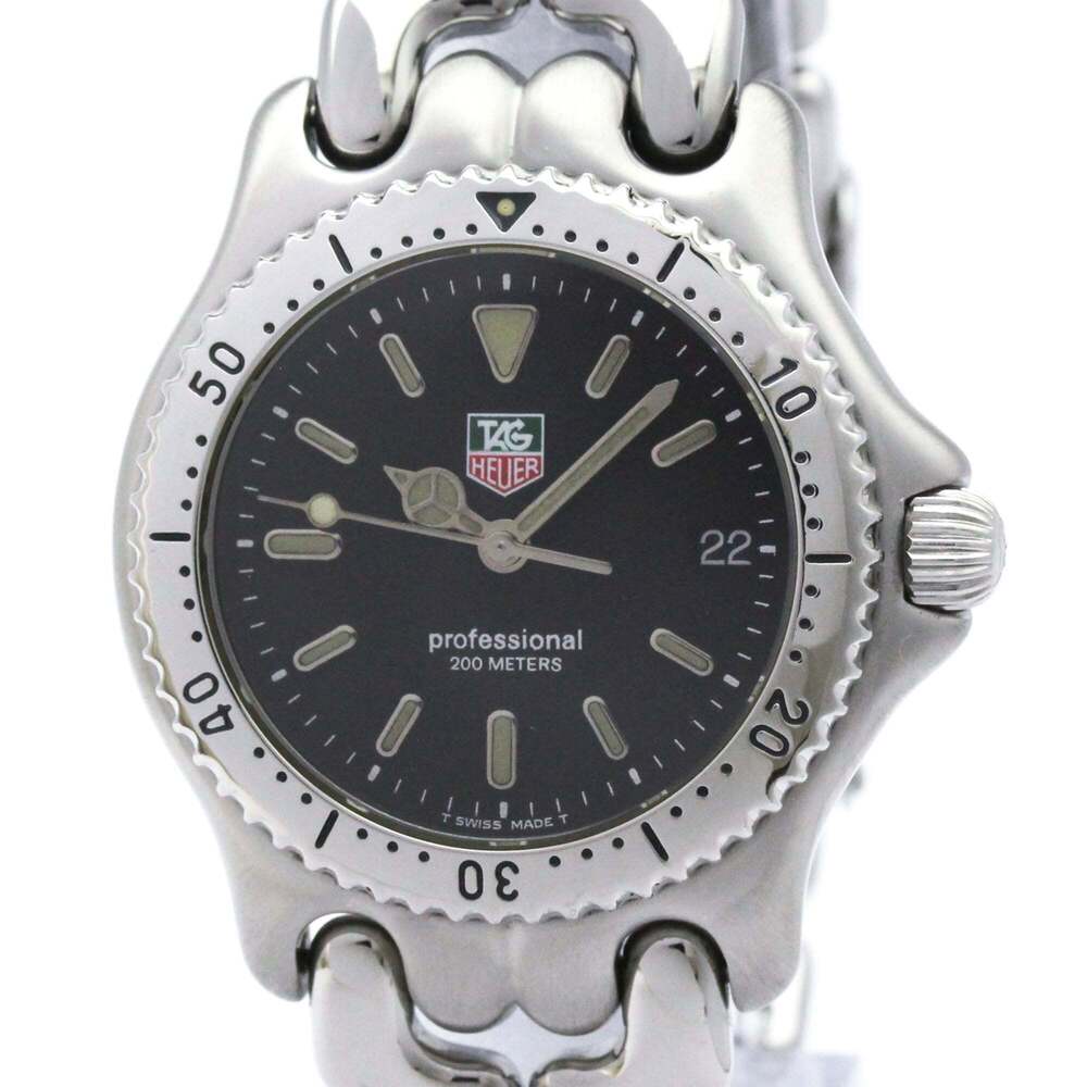 Tag Heuer Men’s Stainless Steel Black Dial Professional Watch
